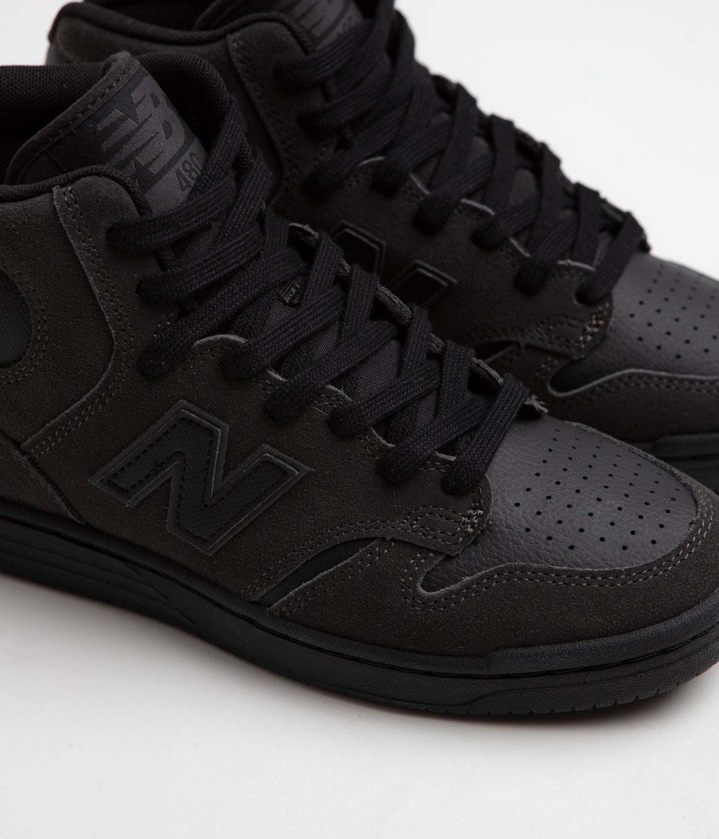 New Balance Numeric 480 High Shoes - Charcoal / Leather