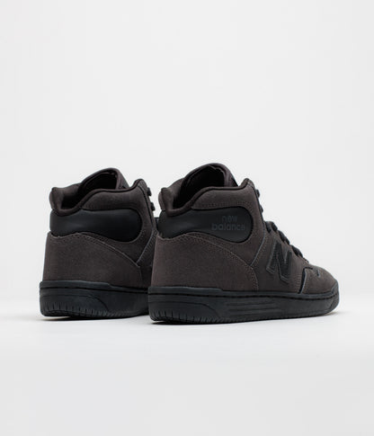 New Balance Numeric 480 High Shoes - Charcoal / Leather