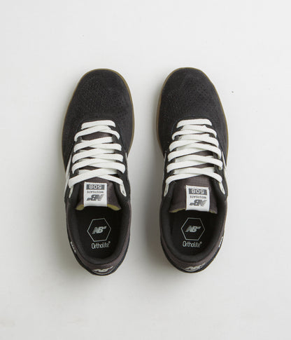 New Balance Numeric 508 Brandon Westgate Shoes - Black / Gum / White