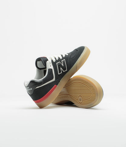 New Balance Numeric 574 Shoes - Black / White / Gum