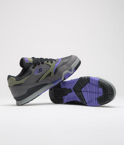 New Balance Numeric 770 Shoes - Charcoal / Purple