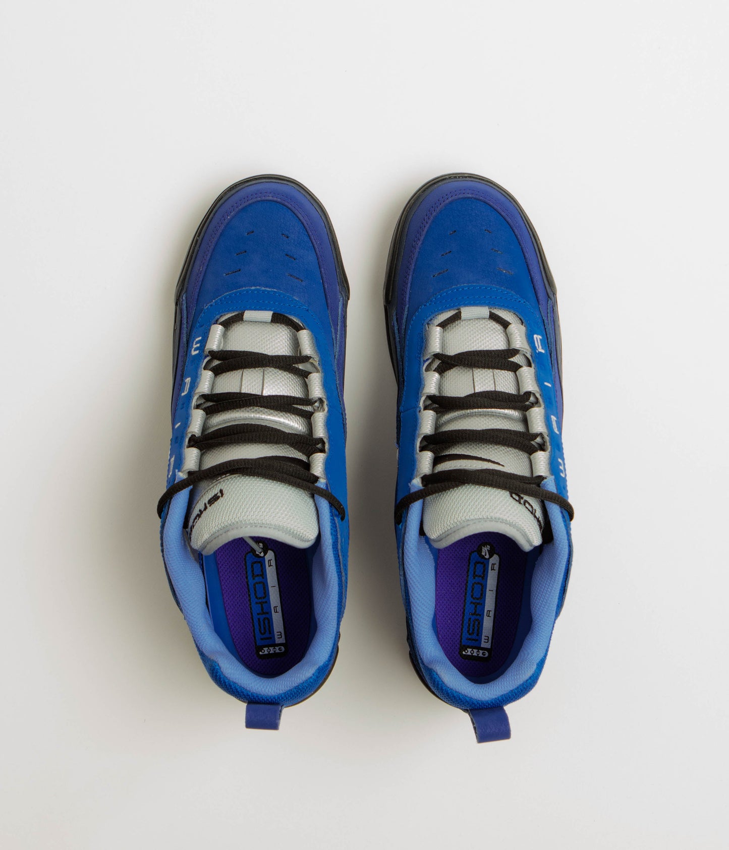 Nike SB Air Max Ishod Shoes - Blue Void / Metallic Silver - Radiant Blue