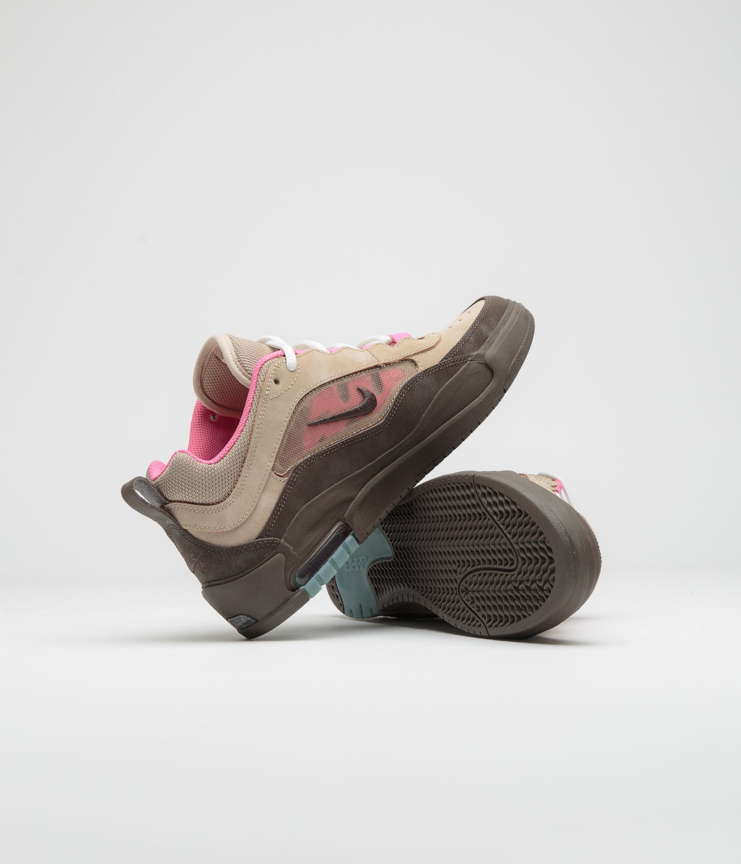 Nike SB Air Max Ishod Shoes - Hemp / Baroque Brown - Pinksicle