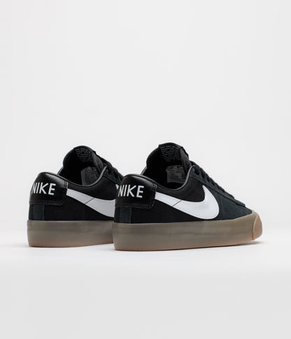 Nike SB Blazer Low Pro GT Shoes - Black / White - Black - White