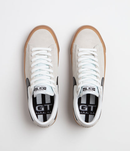 Nike SB Blazer Low Pro GT Shoes - White / Black - White - White