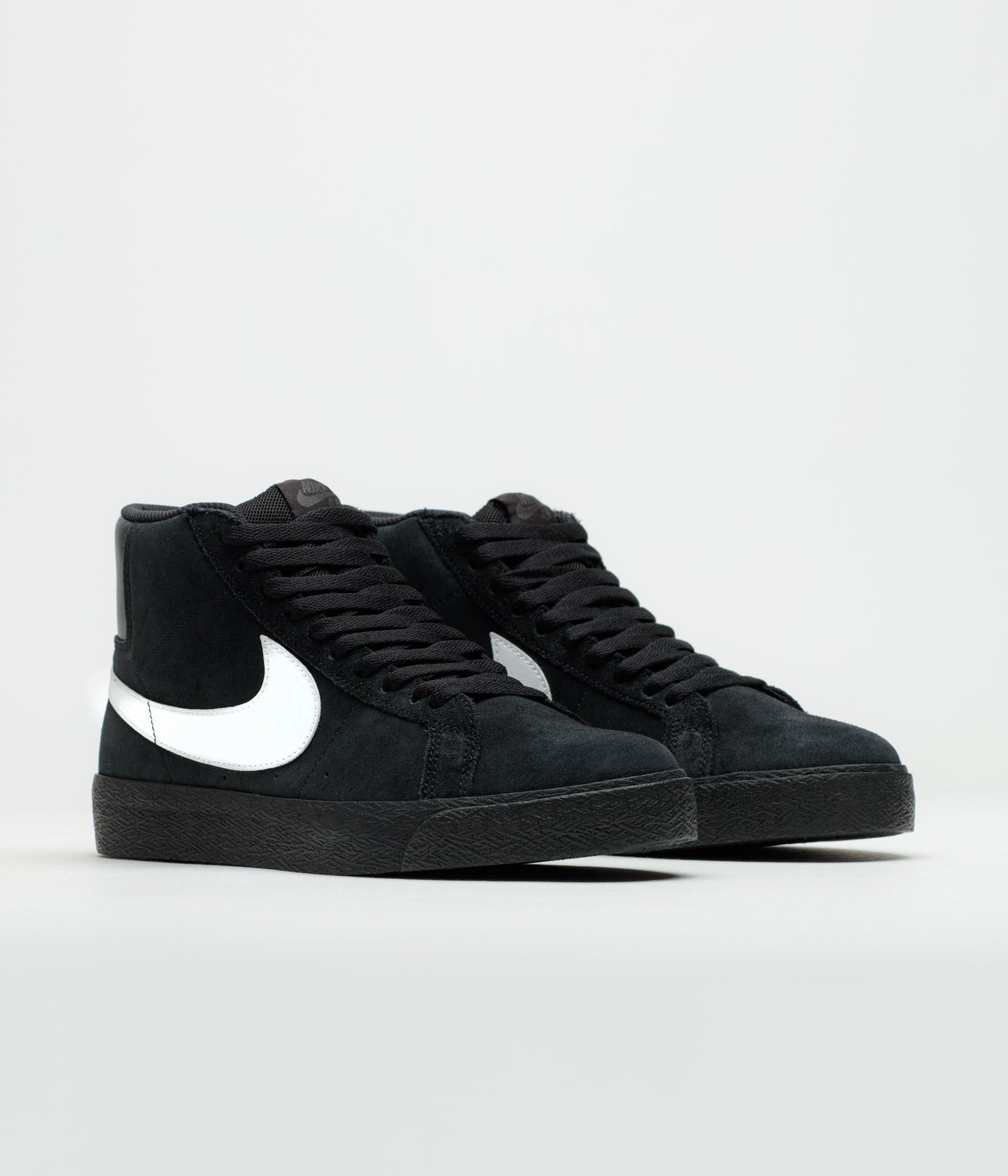 Nike SB Blazer Mid Shoes - Black / White - Black - Black