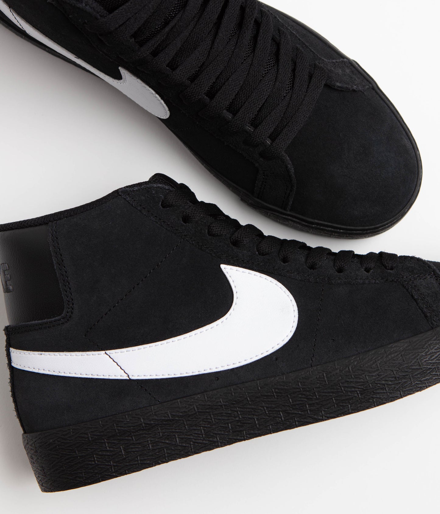 Nike SB Blazer Mid Shoes - Black / White - Black - Black