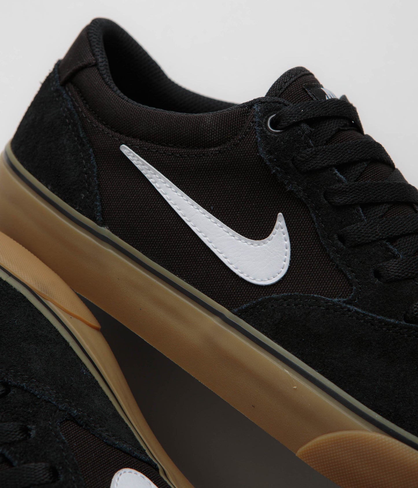Nike SB Chron 2 Shoes - Black / White - Black - Gum Light Brown