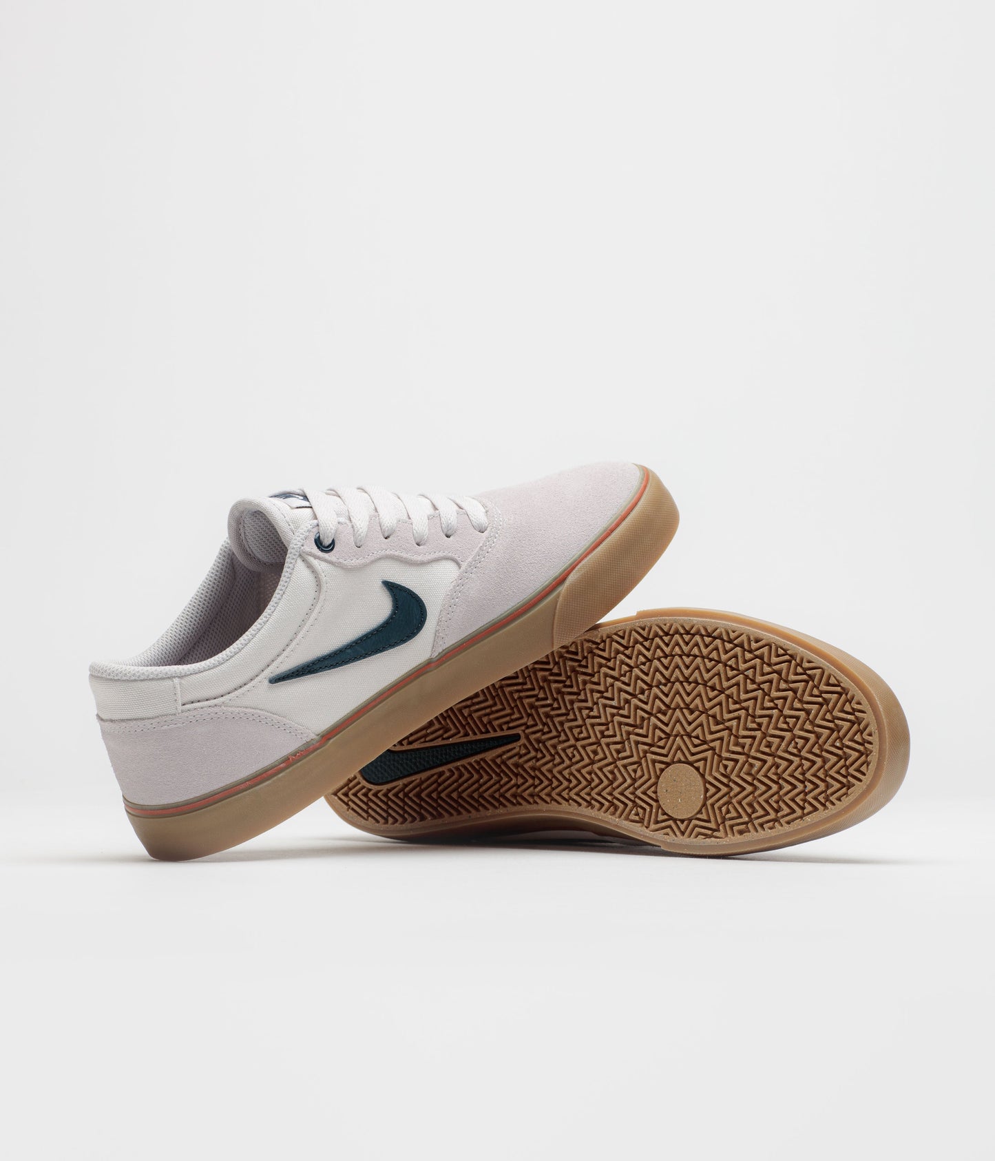 Nike SB Chron 2 Shoes - Vast Grey / Armory Navy - Dark Russet