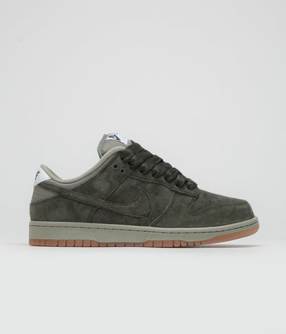Nike SB Dunk Low Pro B Shoes - Sequoia / Sequoia - Light Army - White