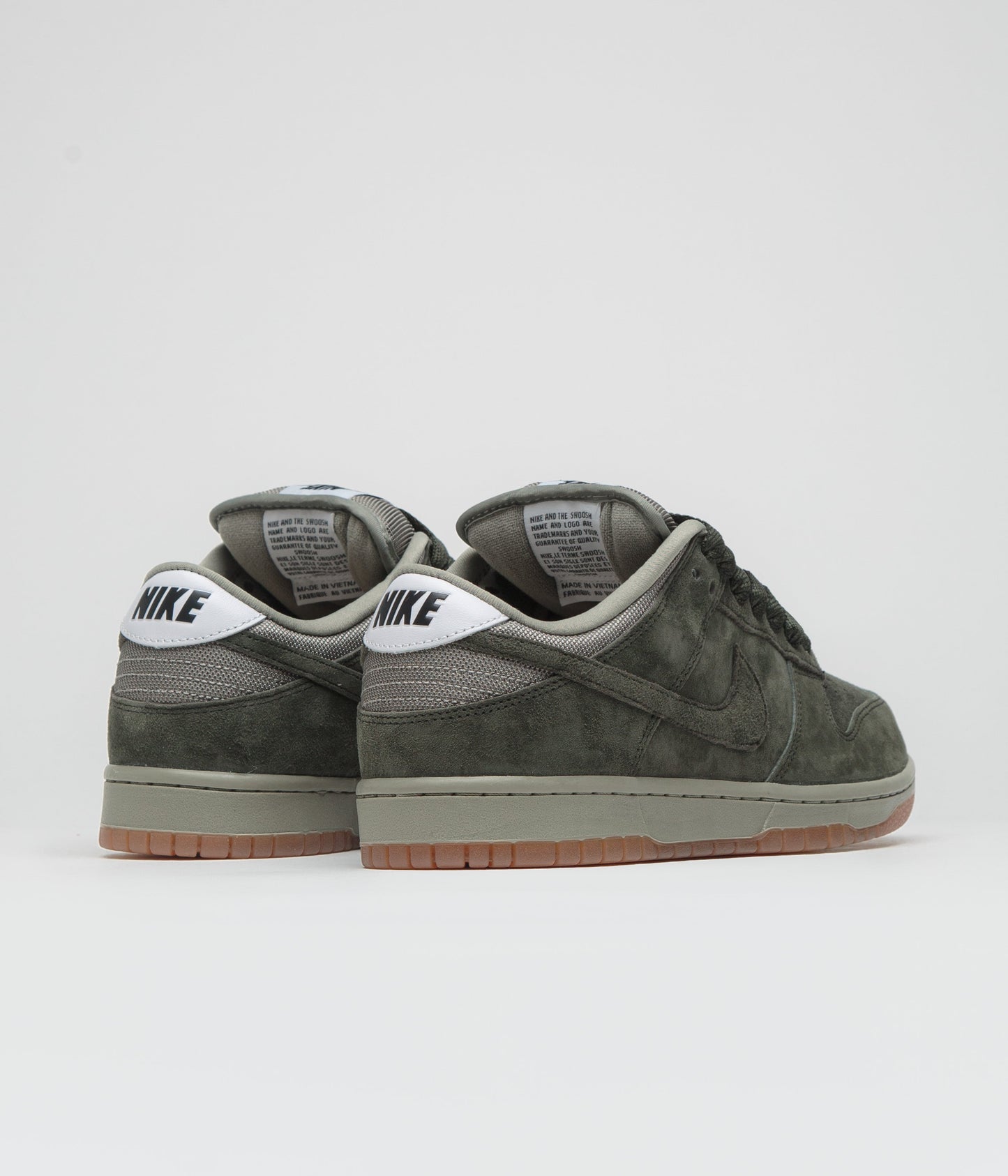 Nike SB Dunk Low Pro B Shoes - Sequoia / Sequoia - Light Army - White