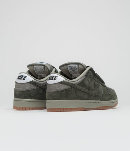 Nike SB Dunk Low Pro B Shoes - Sequoia / Sequoia - Light Army - White