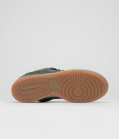 Nike SB Dunk Low Pro B Shoes - Sequoia / Sequoia - Light Army - White