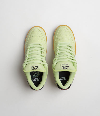 Nike SB Dunk Low Pro Premium 'Verdugo Mountain' Shoes - Pistachio Frost / Wolf Grey - Black