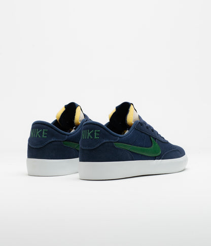 Nike SB Heritage Vulc Shoes - Midnight Navy / Noble Green - Midnight Navy
