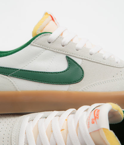 Nike SB Heritage Vulc Shoes - Sail / Gorge Green - Sail - Safety Orange