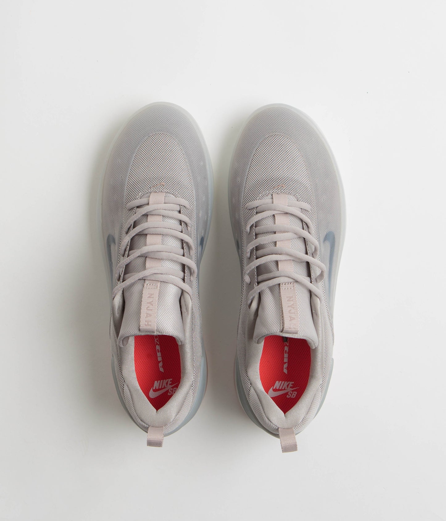 Nike SB Nyjah 4 Shoes - College Grey / Mink Brown - Light Silver
