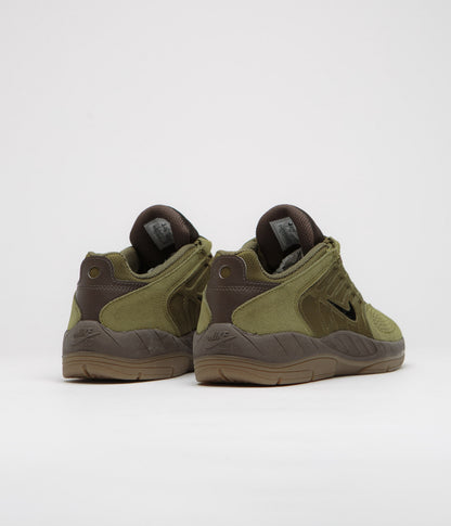 Nike SB Vertebrae Shoes - Olive Flak / Black - Baroque Brown
