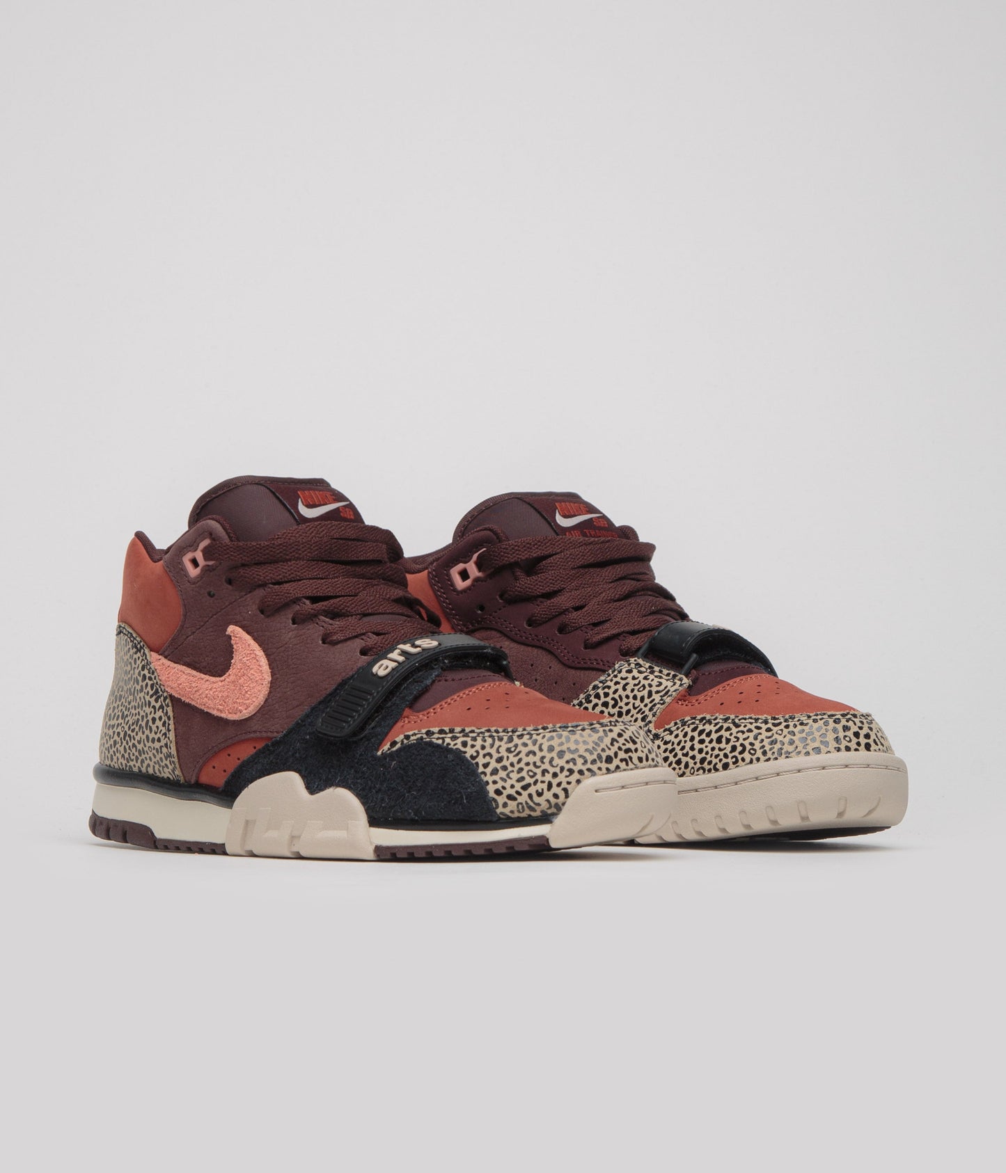 Nike SB x Arts-Rec Air Trainer 1 Shoes - Limestone / Pink Quartz - Earth - Dusty Peach
