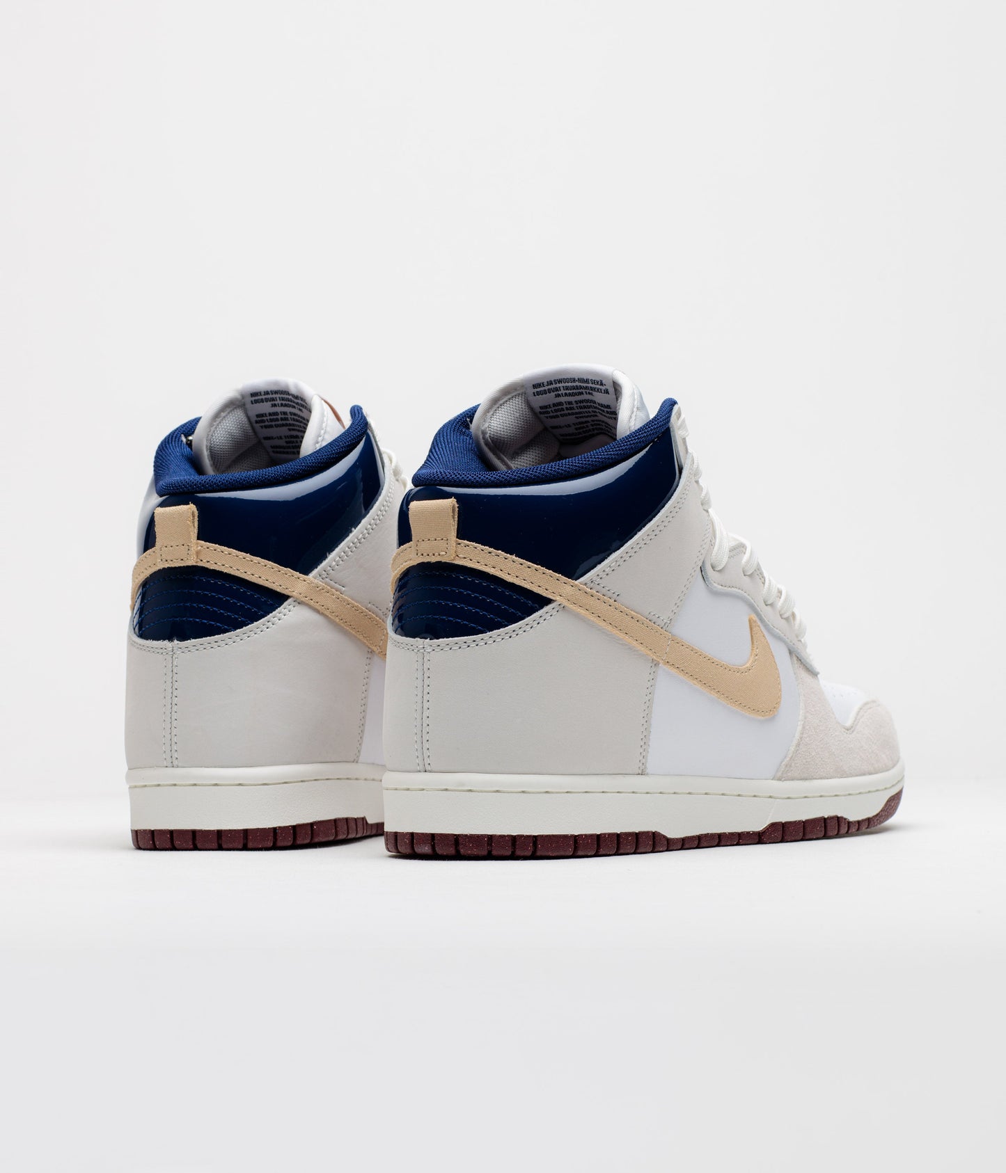 Nike SB x Beyond Dunk High Pro Shoes - White / Ivory - Sand Dune - Blue Void