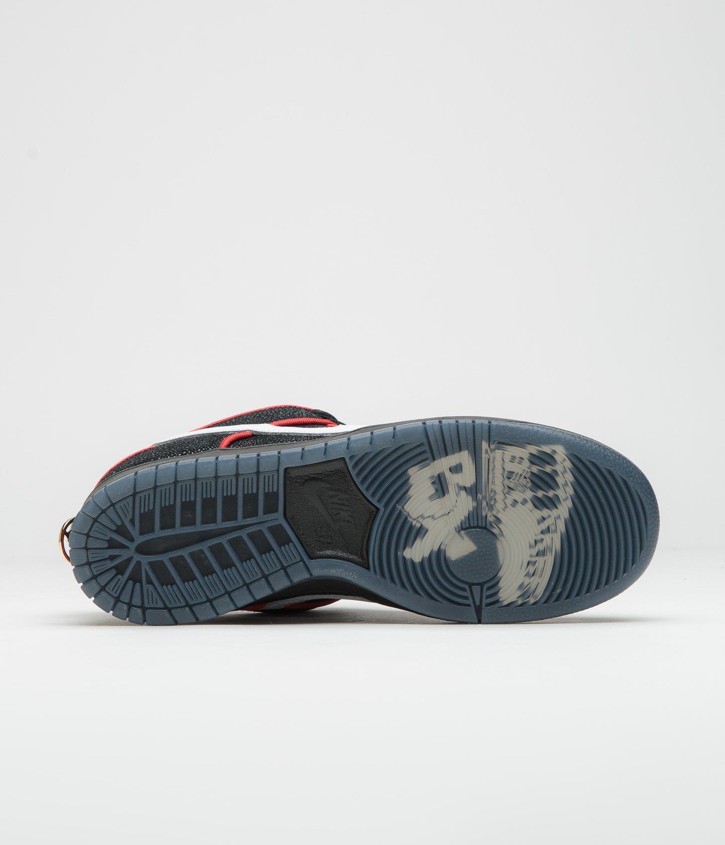 Nike SB x Bronx Girls Skate Dunk Low Pro Shoes - Black / White - Challenge Red - Total Orange
