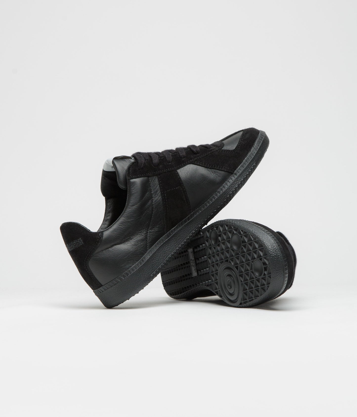 Novesta All Leather German Army Trainer Shoes - All Black
