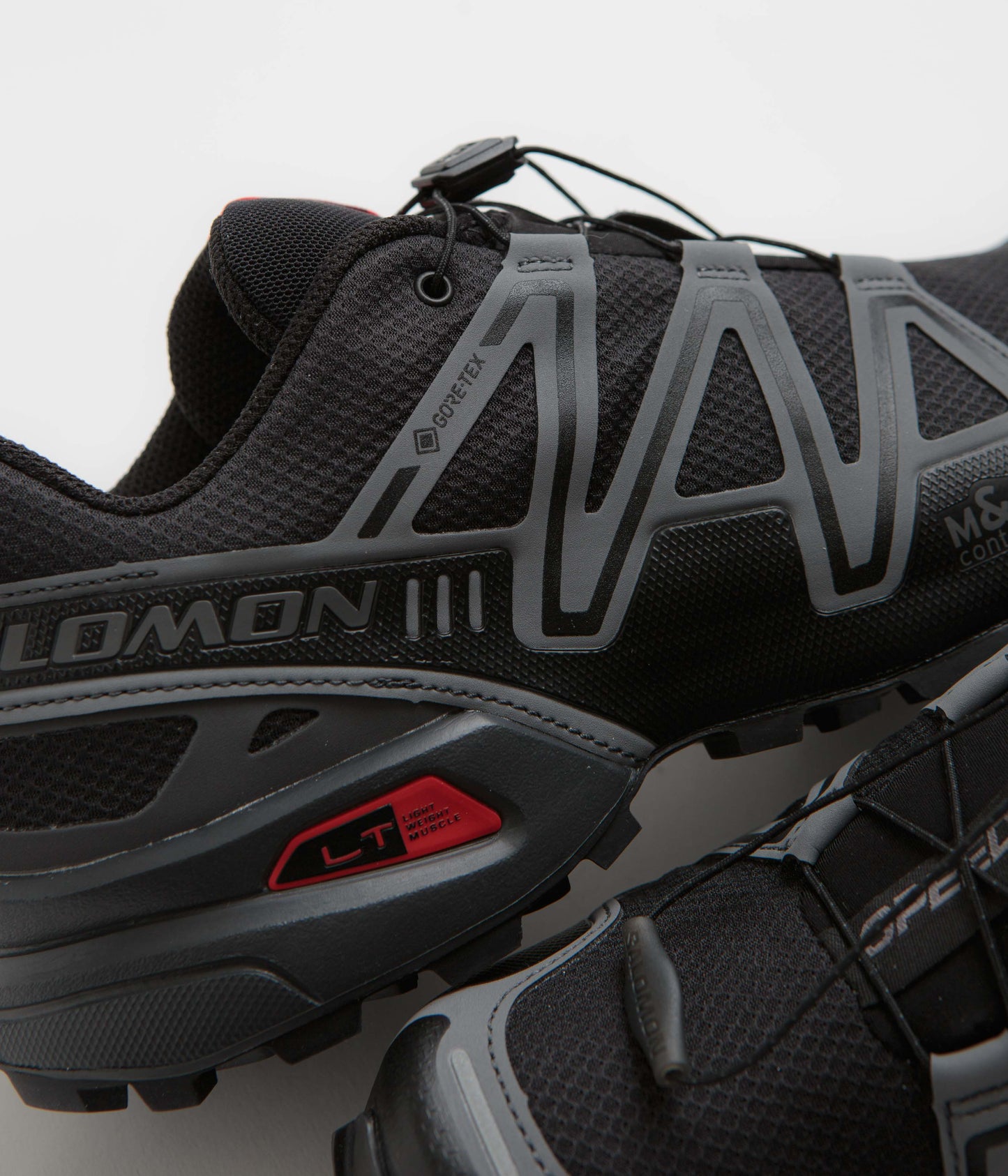 Salomon Speedcross 3 GTX Shoes - Black / Asphalt / Flame Scarlet