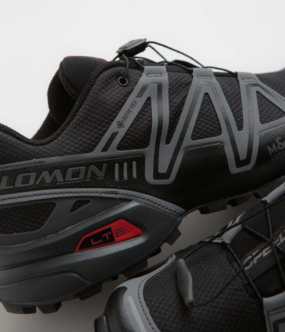 Salomon Speedcross 3 GTX Shoes - Black / Asphalt / Flame Scarlet