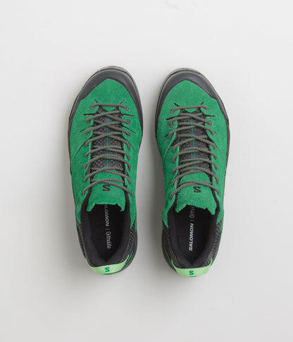 Salomon X-ALP Suede Shoes - Black / Parakeet / Patina Green