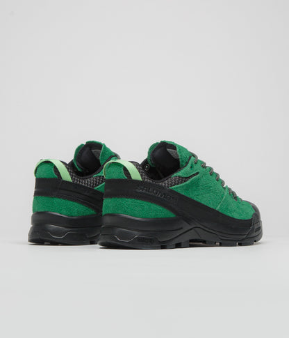 Salomon X-ALP Suede Shoes - Black / Parakeet / Patina Green