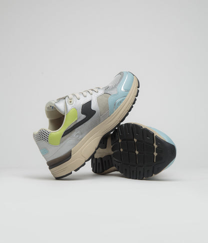 Stepney Workers Club Amiel S-Strike Tech Mix Shoes - Silver / Blue