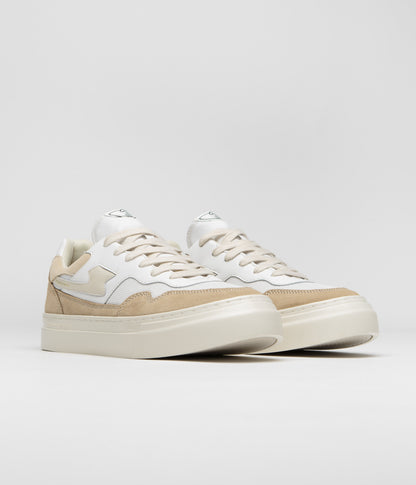 Stepney Workers Club Pearl S-Strike Suede Shoes - White / Earth