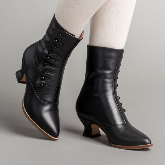 Tavistock Victorian Button Boots (Black)