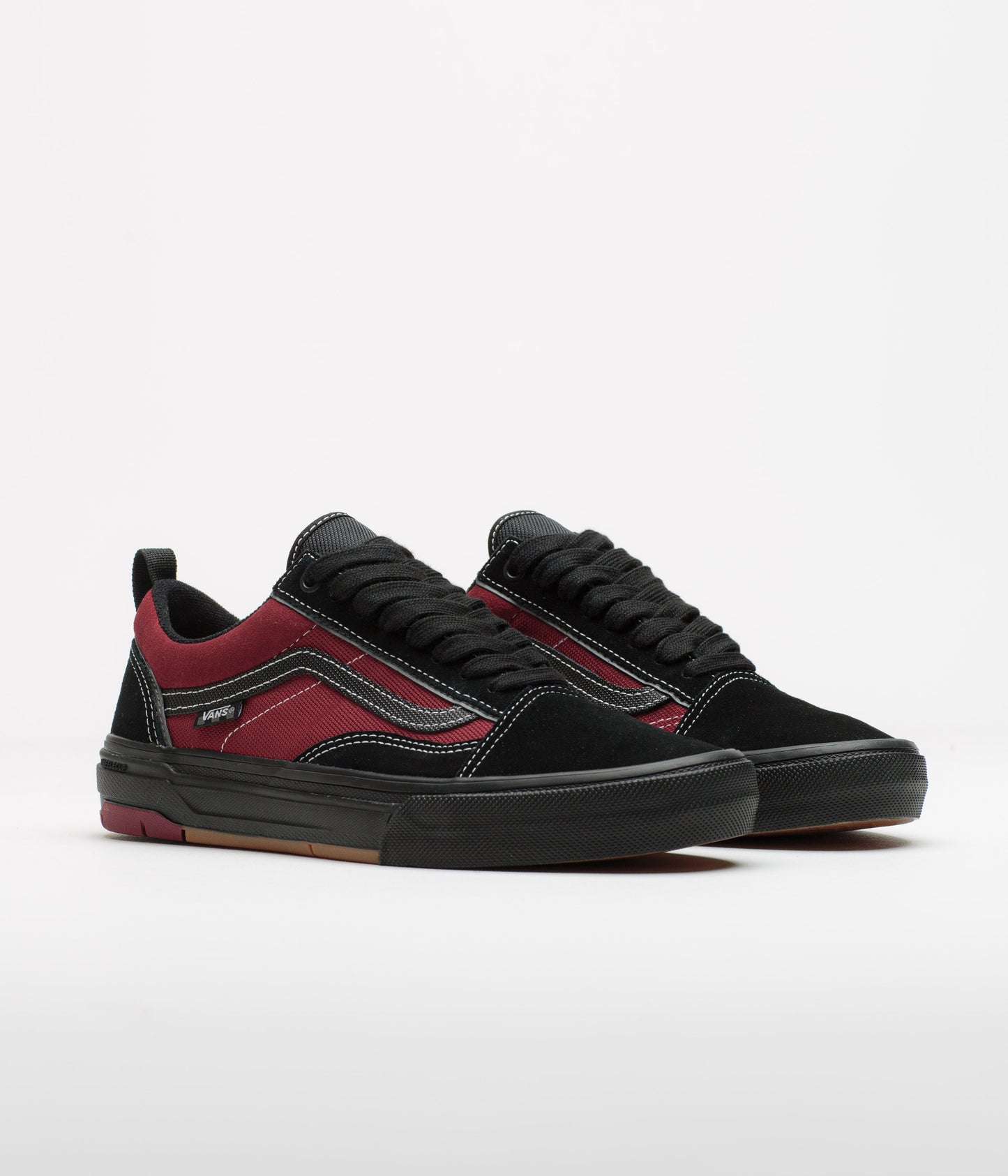 Vans Skate Old Skool Wafflecup Shoes - Black / Red