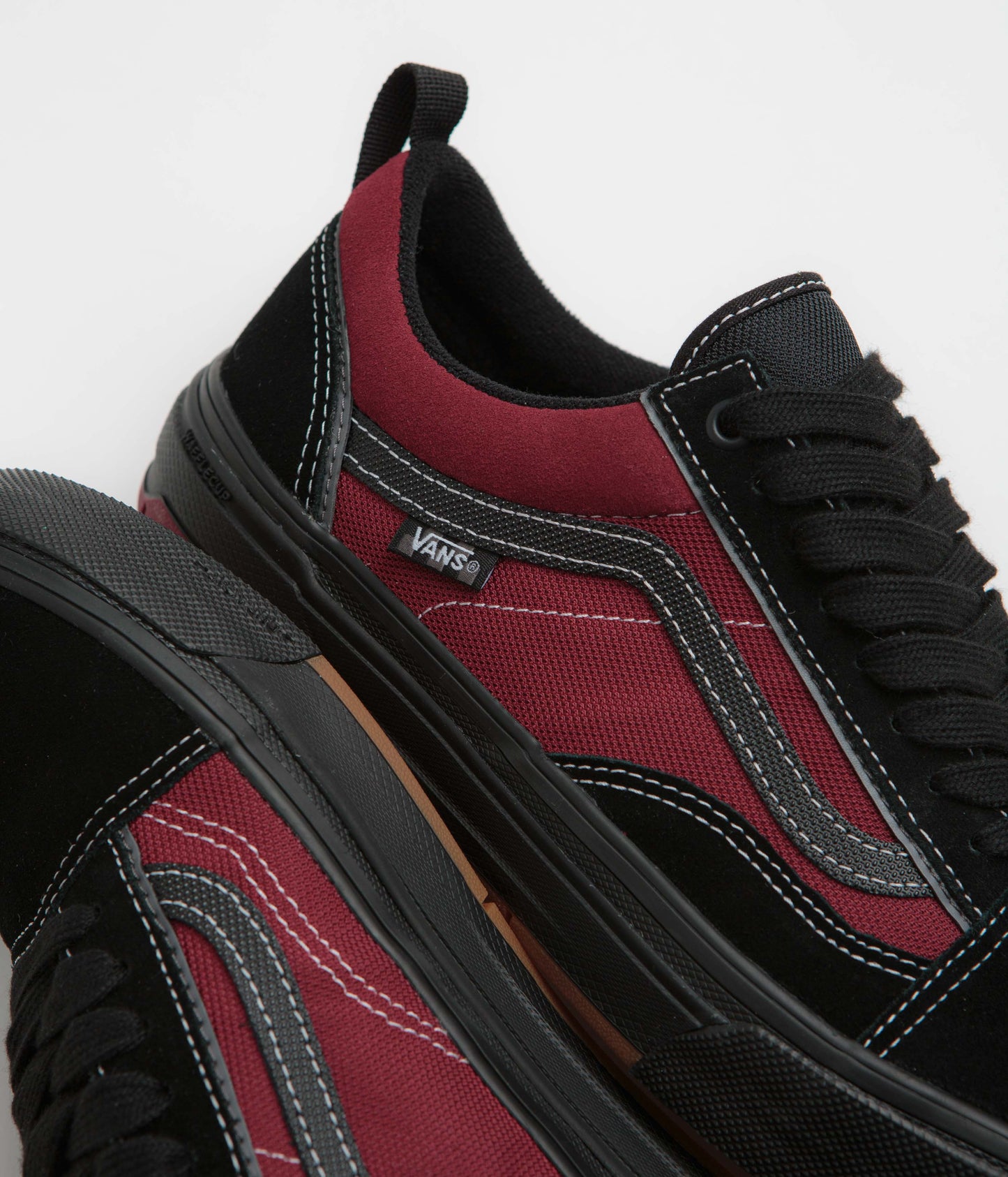Vans Skate Old Skool Wafflecup Shoes - Black / Red