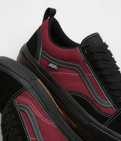 Vans Skate Old Skool Wafflecup Shoes - Black / Red