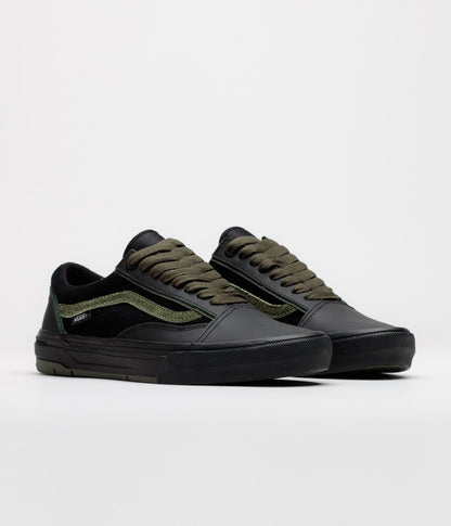 Vans Skate Old Skool Wafflecup Shoes - Willow Green / Black