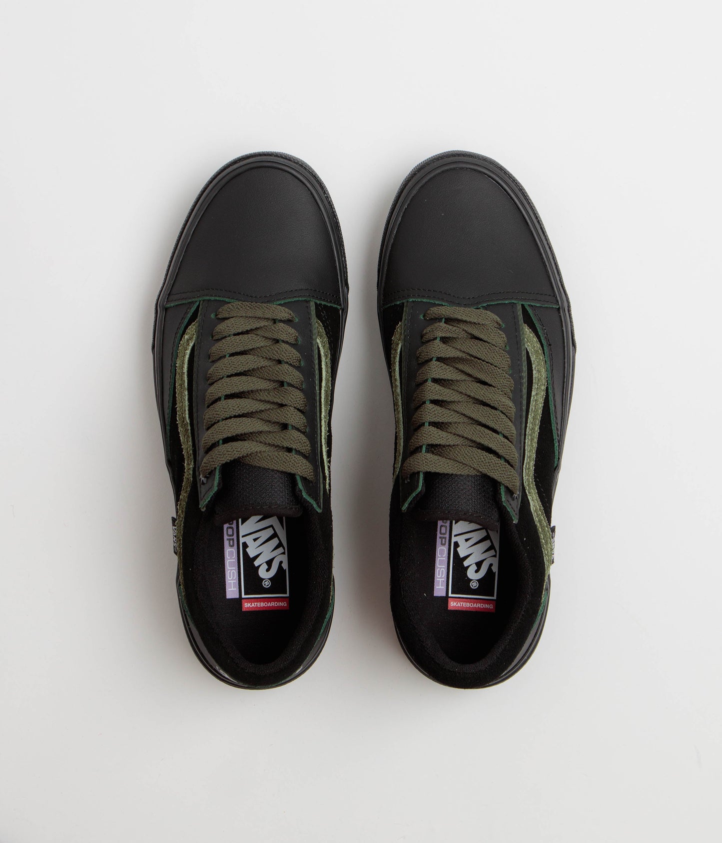 Vans Skate Old Skool Wafflecup Shoes - Willow Green / Black