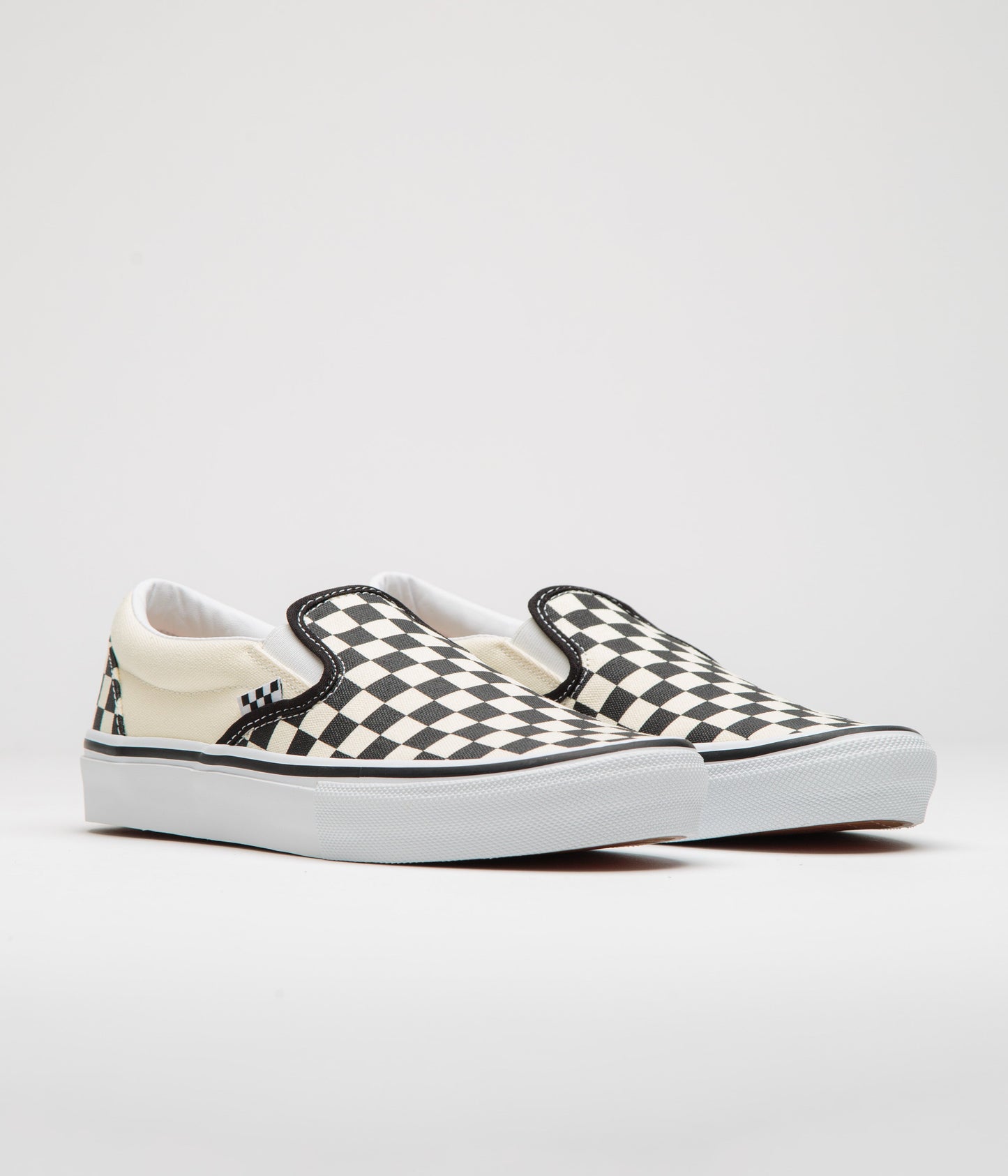 Vans Skate Slip-On Shoes - (Checkerboard) Black / Off White