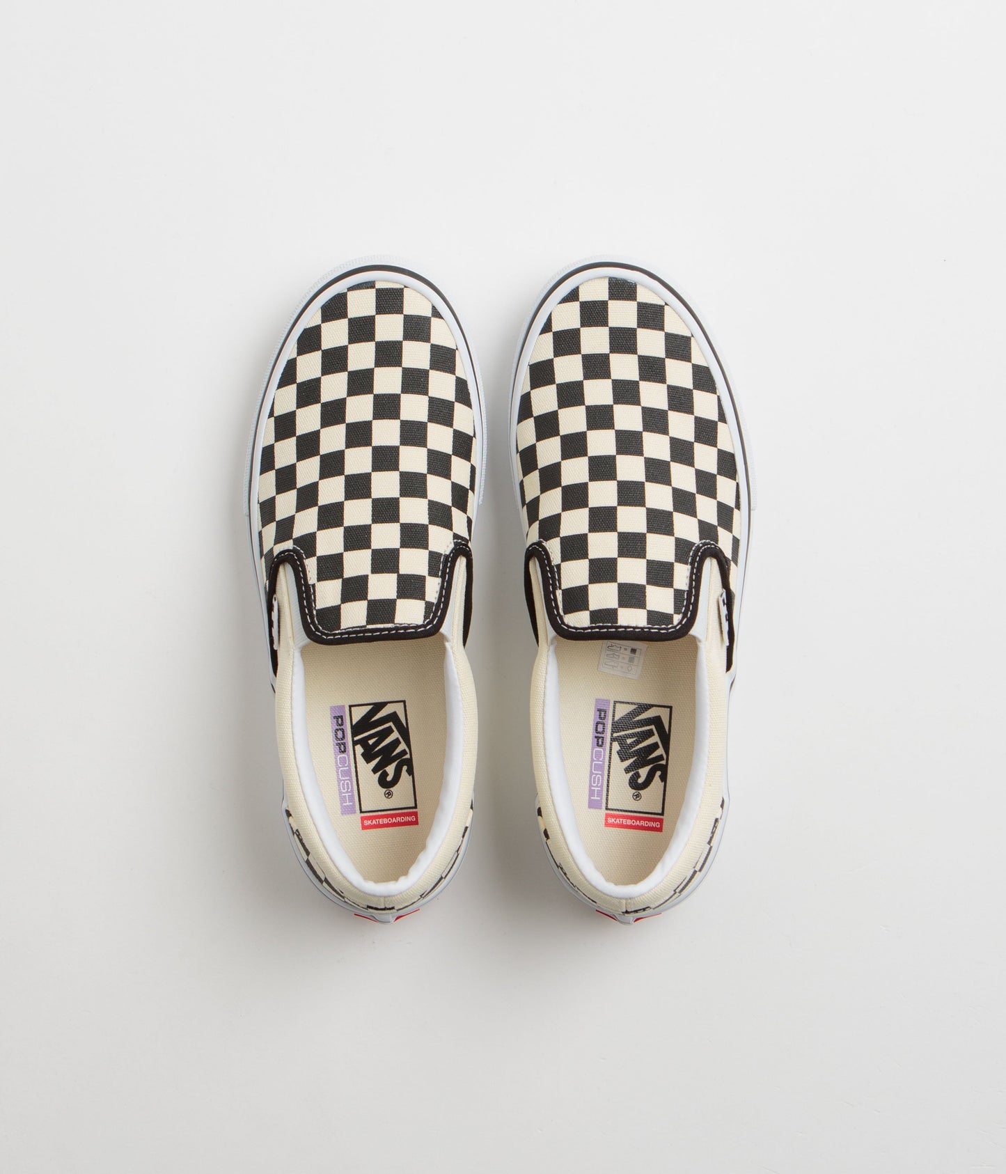 Vans Skate Slip-On Shoes - (Checkerboard) Black / Off White