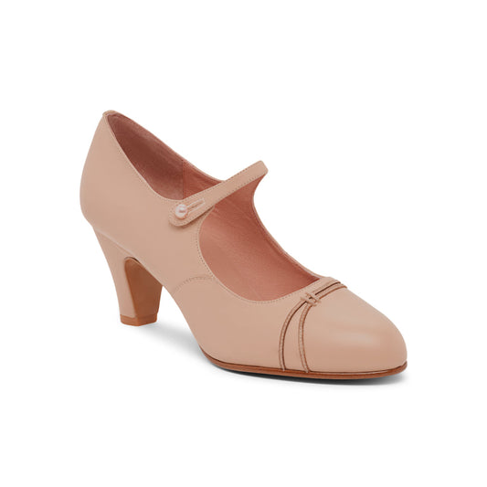 PRE-ORDER Vera 1920s Bar Shoes (Almond)